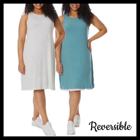 32 Degrees Dresses & Skirts - 32 DEGREES Cool Reversible Dress
Teal & Light Grey